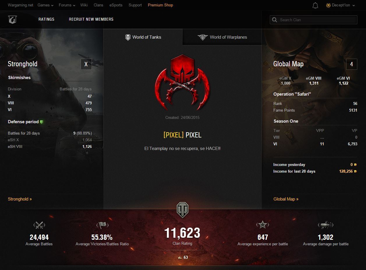 Updated Clan Profile Statistics Clans World Of Tanks